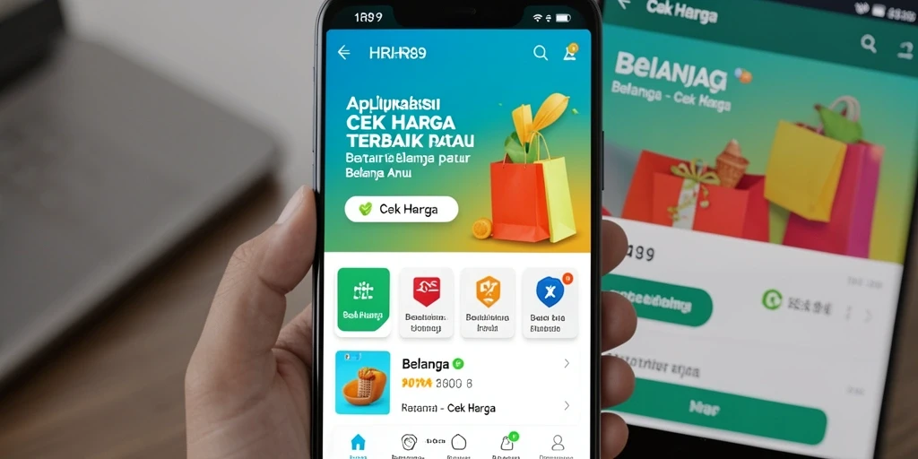 Tampilan utama HR89 yang intuitif untuk cek harga produk.