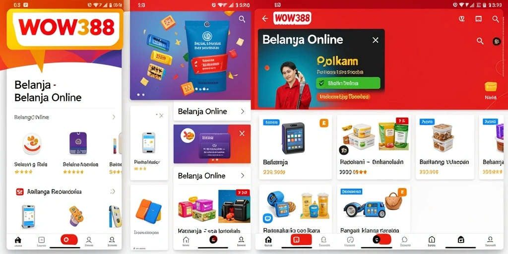 Tampilan antarmuka WOW388 yang menarik dan sederhana.