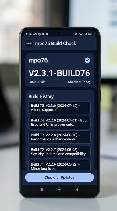 Riwayat Versi mpo76 untuk Pengguna Android